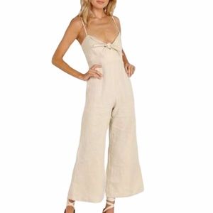 FAITHFULL THE BRAND 100% Linen Jumpsuit | Size 4